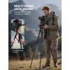 Lamicall 67″ Camera Tripod with Rapid Leg Deployment for Video Photo Vlog | 17.6LBS Max Load, Ultra Stable Tripod for Camera with Phone Holder & Carry Bag for DSLR Pocket 3/4 iPhone 17/16 Pro Max(NEW Upgraded – Orange)