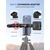 Lamicall Phone Tripod Mount Adapter with 3 Cold Shoes, Arca Port&1/4″ Screw | Aluminum Alloy, Wider Clamp Camera Phone Holder 360° Phone Stand for Video Streaming Vlogging Rig for iPhone 17-5 Smartphone
