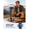 Lamicall Phone Tripod Mount Adapter with 3 Cold Shoes, Arca Port&1/4″ Screw | Aluminum Alloy, Wider Clamp Camera Phone Holder 360° Phone Stand for Video Streaming Vlogging Rig for iPhone 17-5 Smartphone