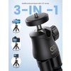 Lamicall Tripod for iPhone with Wireless Remote for iPhone Gopro Camera | Ultra-Stable, Mini Flexible Phone Stand for Recording with 1/4” Screw, Cold Shoe for Pocket 3/4 fit Travel Content Creation(11.2inches)