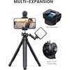 Lamicall Tripod for iPhone with Wireless Remote for iPhone Gopro Camera | Ultra-Stable, Mini Flexible Phone Stand for Recording with 1/4” Screw, Cold Shoe for Pocket 3/4 fit Travel Content Creation(NEW Upgraded – 11.50inches)
