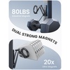 Lamicall for MagSafe Tripod Stand Dual-Side Magnetic with 1/4″, Arca, Hook | 360° Upgraded tiny Aluminum Magnetic Phone Tripod for iPhone 17/16/15 Pro Max Women Men Phone Stand fit Vlog Travel Black(Black)