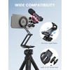 Lamicall for MagSafe Tripod Stand Ultra-Compact with 1/4″ Screw, Arca, Hook | Aluminum Magnetic Tripod for iPhone, Flexible 20x Magnet Phone Stand Gift Accessories for Women Men for iPhone 17 16 15 Black(Black)