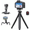 Lamicall Tripod for iPhone with Wireless Remote for iPhone Gopro Camera | Ultra-Stable, Mini Flexible Phone Stand for Recording with 1/4” Screw, Cold Shoe for Pocket 3/4 fit Travel Content Creation(NEW Upgraded – 11.60inches)