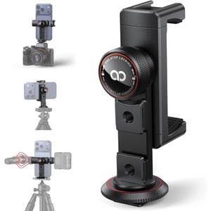 Lamicall Phone Tripod Mount Adapter with 3 Cold Shoes, Arca Port&1/4″ Screw | Aluminum Alloy, Wider Clamp Camera Phone Holder 360° Phone Stand for Video Streaming Vlogging Rig for iPhone 17-5 Smartphone