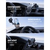 Lamicall Car Phone Holder Dashboard Vent Windshield 70 LBS Suction 3-in-1 | Thick Cases Friendly Phone Holders for Your Car, Metal Hook Mount 360° Rotation for iPhone 17 16 15 Pro Max Galaxy Smartphone(NEW Upgraded – Lucite black)