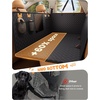 Lamicall Dog Car Seat Cover for Back Seat with Hard Bottom for Truck XL | Upgraded Anti-Ripped Back Seat Extender for Dogs, Waterproof Dog Hammock for Car with Mesh Window, Pet Backseat Protector(For Full Size Truck /Full Size SUV)