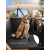 Lamicall Dog Car Seat Cover for Back Seat with Hard Bottom for Truck XL | Upgraded Anti-Ripped Back Seat Extender for Dogs, Waterproof Dog Hammock for Car with Mesh Window, Pet Backseat Protector(For Full Size Truck /Full Size SUV)