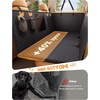 Lamicall Dog Car Seat Cover for Back Seat with Hard Bottom for Truck XL | Upgraded Anti-Ripped Back Seat Extender for Dogs, Waterproof Dog Hammock for Car with Mesh Window, Pet Backseat Protector(For Cars/ SUV/ Small Truck)
