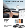 Lamicall Magnetic Phone Holder for Tesla Model 3 and Y Strongest N55 Magnet | No Adhesive for Tesla Phone Mount, One-click Lock Adjustable for Magsafe Car Mount fit iPhone 17 16 15 14 Pro Max All Phones