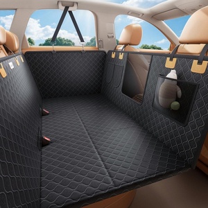 Lamicall Dog Car Seat Cover for Back Seat with Hard Bottom for Truck XL | Upgraded Anti-Ripped Back Seat Extender for Dogs, Waterproof Dog Hammock for Car with Mesh Window, Pet Backseat Protector(For Cars/ SUV/ Small Truck)