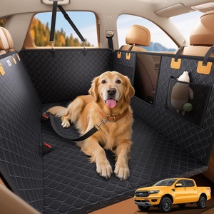 Lamicall Dog Car Seat Cover for Back Seat with Hard Bottom for Truck XL | Upgraded Anti-Ripped Back Seat Extender for Dogs, Waterproof Dog Hammock for Car with Mesh Window, Pet Backseat Protector(For Full Size Truck /Full Size SUV)