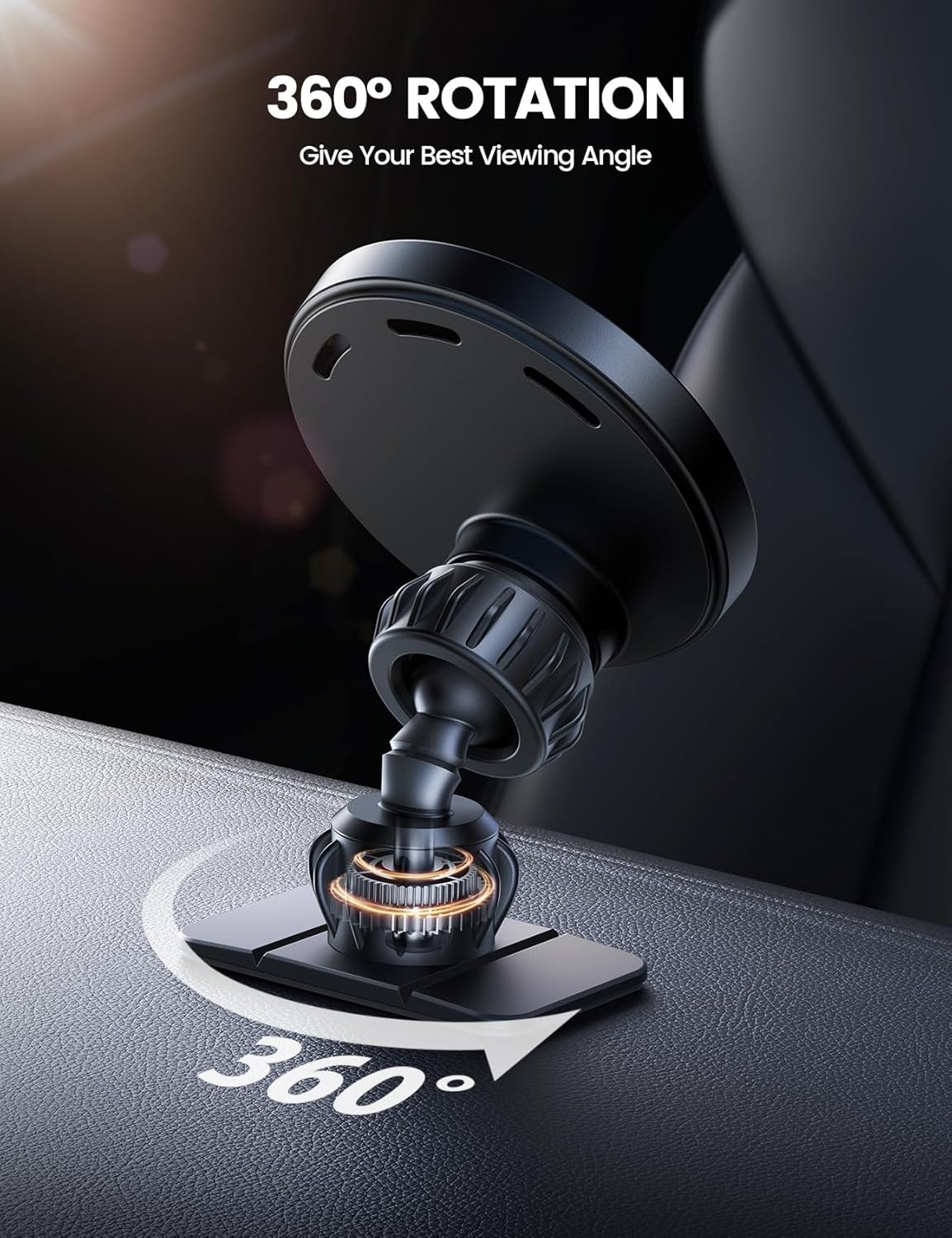 image:imageLamicall 15W for MagSafe Car Mount Charger Vent Dashboard 360 for iPhone 20x Strong Magnets Wireless Car Phone Holder Charger Phone Holder Accessories for Women Men for iPhone 17 16 Pro Max SilverBlack