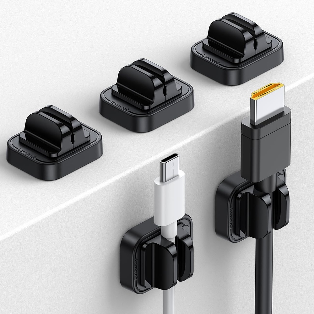 image:image5Pack Cable Spring Holder Clips Cord Organizer for Desk Lamicall Adjustable Cord Wire Holder Keeper Phone Charger Organizer Clips Wire Cable Management for Nightstand Wall Car Office Desktop NoResidue Acrylic Adhesive Phone Charger Wire Keeper Cable Management Accessories for Nightstand Home Office Wall CarBlack