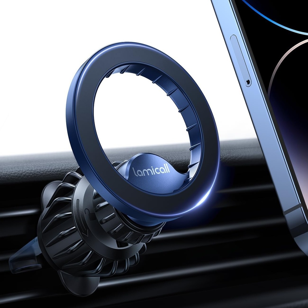 image:imageLamicall for MagSafe Car Mount Vent 20 Super Magnets Accessories for iPhone  Magnetic Phone Holders for Your Car HandsFree Car Phone Holder Mount Air for Women Men Gift fit iPhone 17 16 15 Pro Max BlackNEW Upgraded  Blue