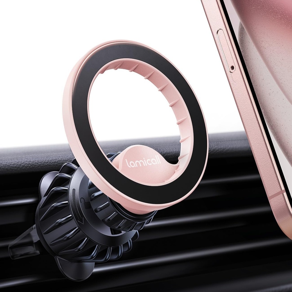 image:imageLamicall for MagSafe Car Mount Vent 20 Super Magnets Accessories for iPhone  Magnetic Phone Holders for Your Car HandsFree Car Phone Holder Mount Air for Women Men Gift fit iPhone 17 16 15 Pro Max BlackNEW Upgraded  Pink