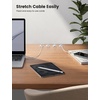 10Pack Cable Spring Holder Clips, Cord Organizer for Desk – Lamicall Adjustable Cord Clip, Wire Holder Organizer, Phone USB Charger Cable Holder, White | Wire Holder Organizer, Phone USB Charger Cable Holder, Cable Management for Nightstand Wall, Adhesive White(1Slot-10Pack)