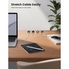 5Pack Cable Spring Holder Clips, Cord Organizer for Desk – Lamicall Adjustable Cord Wire Holder Keeper, Phone Charger Organizer Clips, Wire Cable Management for Nightstand Wall Car Office Desktop | No-Residue Acrylic Adhesive, Phone Charger Wire Keeper, Cable Management Accessories for Nightstand Home Office Wall Car(Black)