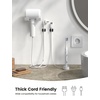 5Pack Cable Spring Holder Clips, Cord Organizer for Desk – Lamicall Adjustable Cord Wire Holder Keeper, Phone Charger Organizer Clips, Wire Cable Management for Nightstand Wall Car Office Desktop | No-Residue Acrylic Adhesive, Phone Charger Wire Keeper, Cable Management Accessories for Nightstand Home Office Wall Car(Black)
