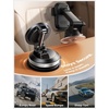 Lamicall 15W for MagSafe Car Mount Charger, 360° Wireless Car Phone Holder | Dual USB-C Ports Magnetic Phone Holder for Car, 70 LBS Vacuum Suction Phone Mount for iPhone 17 16 Pro Max Truck Jeep Black(New Upgraded – 63mm)