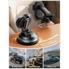 Lamicall 15W for MagSafe Car Mount Charger, 360° Wireless Car Phone Holder | Dual USB-C Ports Magnetic Phone Holder for Car, 70 LBS Vacuum Suction Phone Mount for iPhone 17 16 Pro Max Truck Jeep Black(64mm)