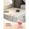 Lamicall 6 Pack Pink Rotatable Spring Cord Organizer Cable Clips | Women Girls Gift Gadget, Adhesive Cable Management for Desk Nightstand Wall, Office Home Dorm Decor, Charger Cord Holder(Sakura Pink)