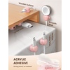 Lamicall 6 Pack Pink Rotatable Spring Cord Organizer Cable Clips | Women Girls Gift Gadget, Adhesive Cable Management for Desk Nightstand Wall, Office Home Dorm Decor, Charger Cord Holder(Sakura Pink)