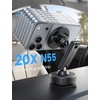 Lamicall Car Phone Holder Mount Ultra Nano Gel & 70+LBS Vacuum Suction Cup | 20X Strong Magnets 360° Phone Holders for Your Car Dashboard Windshield Car Mount for iPhone 17 16 15 Pro Max S26 S25 Black(Black)
