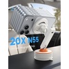 Lamicall Car Phone Holder Mount Ultra Nano Gel & 70+LBS Vacuum Suction Cup | 20X Strong Magnets 360° Phone Holders for Your Car Dashboard Windshield Car Mount for iPhone 17 16 15 Pro Max S26 S25 Black(NEW Upgraded – White)