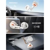 Lamicall Car Phone Holder Mount Ultra Nano Gel & 70+LBS Vacuum Suction Cup | 20X Strong Magnets 360° Phone Holders for Your Car Dashboard Windshield Car Mount for iPhone 17 16 15 Pro Max S26 S25 Black(NEW Upgraded – White)