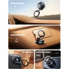 Lamicall Car Phone Holder for Magsafe Dashboard Windshield Nano Gel Vacuum | 20X Magnetic Phone Holders for Your Car 360° Suction Cup Phone Mount for iPhone 17 16 15 14 13 12 Pro Max Gift Truck Black(Black)