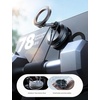 Lamicall Car Phone Holder for Magsafe Dashboard Windshield Nano Gel Vacuum | 20X Magnetic Phone Holders for Your Car 360° Suction Cup Phone Mount for iPhone 17 16 15 14 13 12 Pro Max Gift Truck Black(Black)