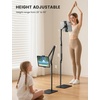 Lamicall Kindle Stand Tablet Holder 55″ Height Adjust Extend Flexible Arm | Extendable Flexible Arm, 55″ Height Adjustable, Heavy Base, Kindle Accessories Bed Tablet Mount for 4.7-13″ iPad Pro Air Mini