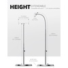 Lamicall Tablet Floor Stand Holder – Bed Gooseneck Mount for 4.7-13″ iPad | 63″ Adjustable Height, 10.6lb Ultra Stable Base,Flexible Arm for iPad Pro Air Mini, Galaxy Tab, Kindle, Phones(Silver)