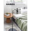 Lamicall Tablet Floor Stand Holder – Bed Gooseneck Mount for 4.7-13″ iPad | 63″ Adjustable Height, 10.6lb Ultra Stable Base,Flexible Arm for iPad Pro Air Mini, Galaxy Tab, Kindle, Phones(Black)
