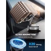 Lamicall for MagSafe Car Mount 70LBS Vacuum Suction Dashboard & Windshield | 20X Magnet Car Phone Holder 360° Foldable Magnetic Phone Holders for Your Car fit iPhone 17 16 15 14 Pro Max Gift Truck Black(NEW Upgraded – Silver)