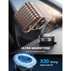 Lamicall for MagSafe Car Mount 70LBS Vacuum Suction Dashboard & Windshield | 20X Magnet Car Phone Holder 360° Foldable Magnetic Phone Holders for Your Car fit iPhone 17 16 15 14 Pro Max Gift Truck Black(Black)