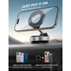 Lamicall for MagSafe Car Mount 70LBS Vacuum Suction Dashboard & Windshield | 20X Magnet Car Phone Holder 360° Foldable Magnetic Phone Holders for Your Car fit iPhone 17 16 15 14 Pro Max Gift Truck Black(NEW Upgraded – Silver)