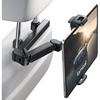 Lamicall Car Headrest Tablet Holder, 3 in 1 Extension Adjustable Arm | Tablet Car Mount for Back Seat, Gifts Road Trip Essentials for Kids, for 4.7-11″ Devices, iPad Pro Air Mini, Galaxy, Fire HD(Black)