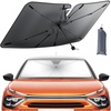 Lamicall Car Windshield Sunshade Umbrella – Foldable Car Windshield Sun Shade Cover, 5 Layers UV Block Coating, 52″x31″ Front Window Heat Insulation Protection, for Auto Sedan, SUV Windshield | Foldable Umbrella Design, 5 Layers UV Block Coating, Front Window Heat Insulation Protection, for Auto Sedan, SUV Windshield(52″x31″)