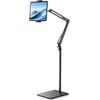 Lamicall Kindle Stand Tablet Holder 55″ Height Adjust Extend Flexible Arm | Extendable Flexible Arm, 55″ Height Adjustable, Heavy Base, Kindle Accessories Bed Tablet Mount for 4.7-13″ iPad Pro Air Mini