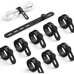Lamicall 100Pack Reusable Cable Ties, 6-Inch Nylon Hook Loop Straps | Durable Cord Organizer Cable Management Wraps, Wire Storage for Computer PC Home Office, Travel Accessories Gadgets(Classic Black)