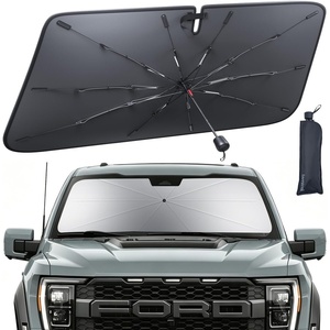 Lamicall Car Windshield Sunshade Umbrella – Foldable Car Windshield Sun Shade Cover, 5 Layers UV Block Coating, 52″x31″ Front Window Heat Insulation Protection, for Auto Sedan, SUV Windshield | Foldable Umbrella Design, 5 Layers UV Block Coating, Front Window Heat Insulation Protection, for Auto Sedan, SUV Windshield(Ford F150 (2021-2025))