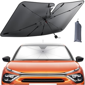 Lamicall Car Windshield Sunshade Umbrella – Foldable Car Windshield Sun Shade Cover, 5 Layers UV Block Coating, 52″x31″ Front Window Heat Insulation Protection, for Auto Sedan, SUV Windshield | Foldable Umbrella Design, 5 Layers UV Block Coating, Front Window Heat Insulation Protection, for Auto Sedan, SUV Windshield(52″x31″)