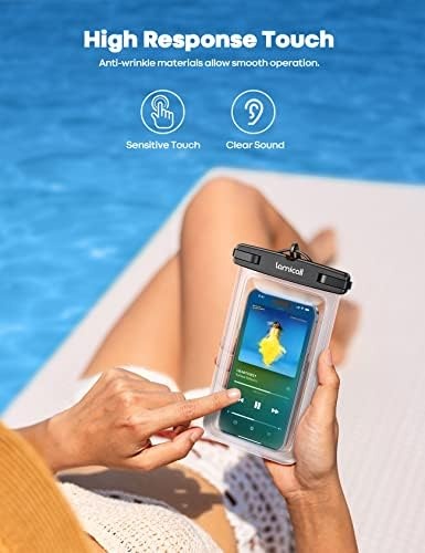 image:imageLamicall Beach Blanket Sandproof Waterproof amp Waterproof Phone Pouch