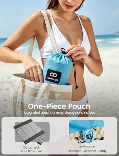 image:imageLamicall Beach Blanket Sandproof Waterproof amp Waterproof Phone Pouch
