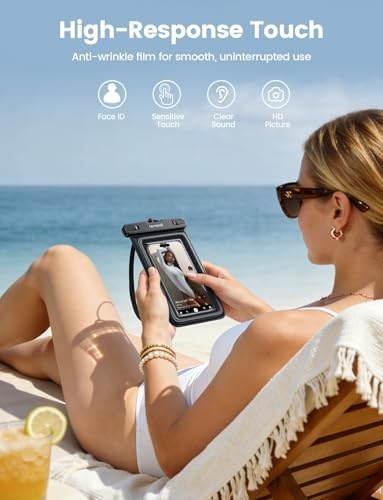 image:imageLamicall IP68 Floating Waterproof Phone Pouch amp 2 Pack Waterproof Phone Pouch Case