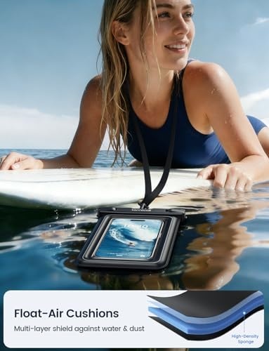 image:imageLamicall IP68 Floating Waterproof Phone Pouch amp 2 Pack Waterproof Phone Pouch Case