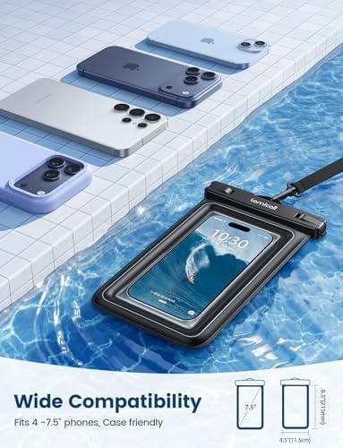 image:imageLamicall IP68 Floating Waterproof Phone Pouch amp 2 Pack Waterproof Phone Pouch Case