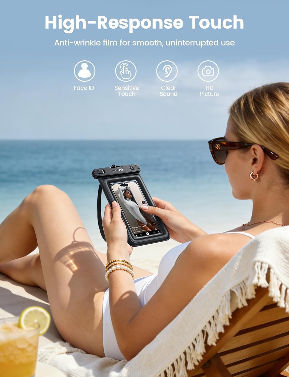 image:imageLamicall IP68 Floating Waterproof Phone Pouch amp Dry Bag